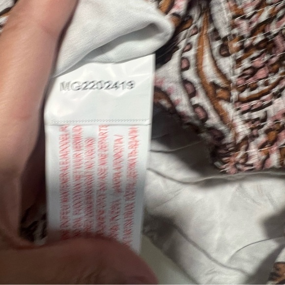 Revolve x Mink Pink Jedda Crop Blouse in Paisley, New with Tags - Picture 7 of 9